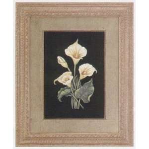  Sharp Calla Lily on Black Backgroun Classical Theme Oil 