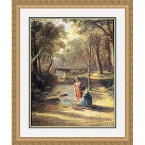 Landscape with Children By a Brook by Francis Danby   Framed Artwork