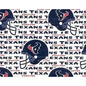   Texans Football Cotton Fabric Print By the Yard