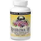 SOURCE NATURALS RESVERATROL 100, 100MG 30CAPS BEST BUY 6/14