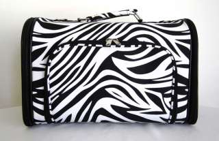 16 Pet Luggage/Carrier Dog/Cat Travel Bag Purse Zebra  