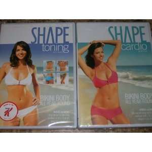  SHAPE BIKINI BODY ALL EYAR ROUND 2 DVD SET: Shape CARDIO Workout 