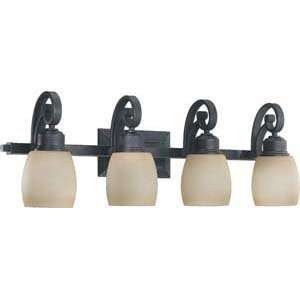  Quorum International 5011 4 95 Black 4 Light Bath