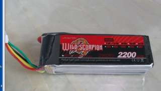 Wild Scorpion 11.1V 2200Mhz 3S 30C Li po Battery 450 3D  
