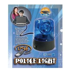  USB Universe USB Powered Desk Blue Police Light 