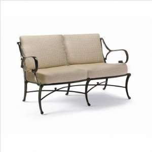  Marché Loveseat with Cushions Finish Sandstone, Fabric 