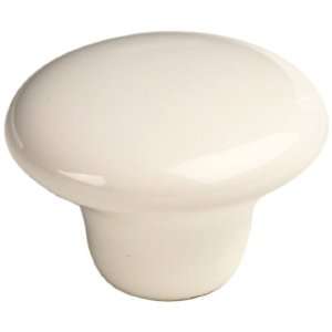  Century Hardware 50106 WT Yaletown Ceramic Knob, White 