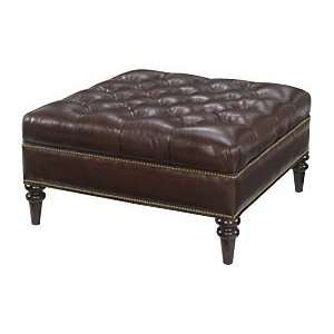  Oxford Fabric Or Leather Button Tufted Ottoman With 