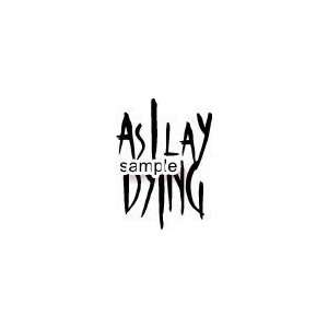  AS I LAY DYING BAND LOGO 10 WHITE VINYL DECAL STICKER 