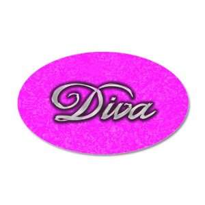  38.5x24.5O Wall Vinyl Sticker Diva Princess: Everything 