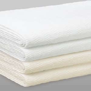  Ivory KING 108x90 Hotel Blankets Performance Herringbone 