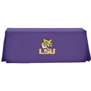  TEAM Tablevogue LSU 6 Foot Fitted Folding Table Cover 