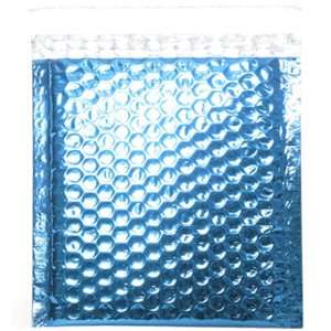 CD Size   Blue Metallic Bubble Mailers   Self Seal Envelope 