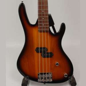 AS IS   Washburn XB 100 Electric Bass Guitar • Works, Twisted Neck 