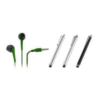 EMPIRE LG Xpression C395 3.5mm Stereo Earbud Headphones (Neon Green 