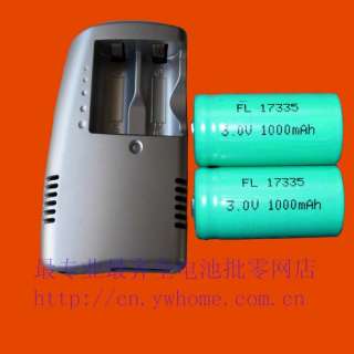 Rechargeable CR123A 3.0V Battery +quick Charger  