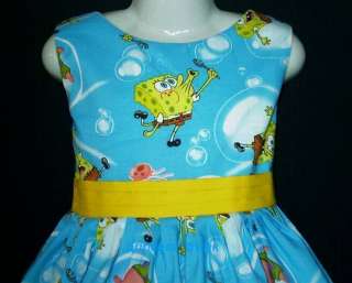   SpongeBob/Patrick on blue dress in any size you prefered(12M 12yrs