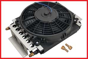 Derale 13700 Oil Cooler w/ Fan 10in. x 16in. x 4 7/8in.  