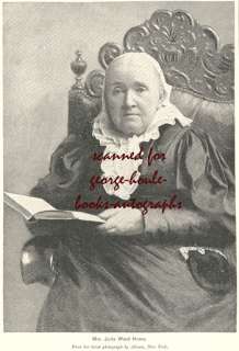 JULIA WARD HOWE~LETTER~1888~BATTLE HYMN OF THE REPUBLIC  
