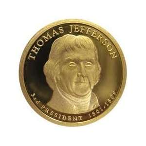  President Thomas Jefferson Proof Presidential Dollar 2007 