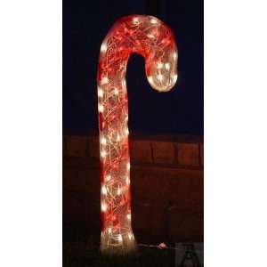    Candy Cane Indoor Outdoor Yard Art Christmas Sign: Home & Kitchen