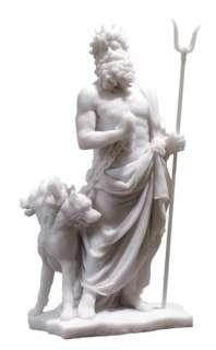 Greek God Hades Statue Sculpture Cerberus  