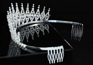 Bridal Pageant Sparkling Tiara use Swarovski Crystal T1531  