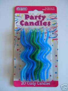 NEON SPIRAL CAKE CANDLES {CC}  