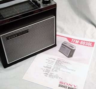   SONY TFM 8030L 3 BAND VINTAGE RADIO. HIGH QUALITY & GREAT SOUND  