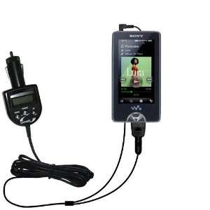  FM Transmitter plus integrated Car Charger for the Sony Walkman X 
