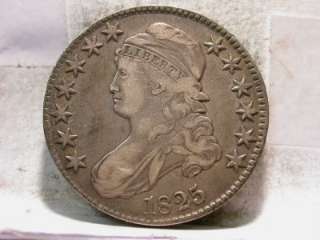 1825 XF CAPPED BUST HALF DOLLAR ID#P739  