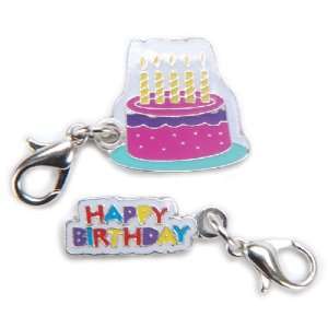  Clip Itz Charms 2/Pkg Happy Birthday & Cake: Arts, Crafts 