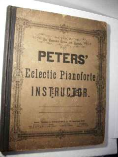    Eclectic Pianoforte Instructor Popular Music published 1883  