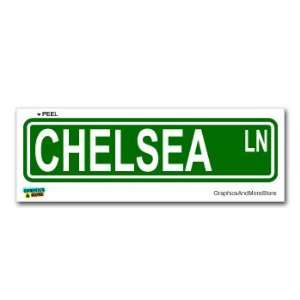  Chelsea Street Road Sign   8.25 X 2.0 Size   Name Window 