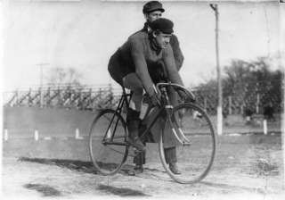 1890s Bicycle riders on race track   Bike Race  