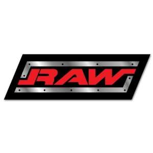  WWF RAW Wrestling car bumper sticker 7 x 2 Automotive