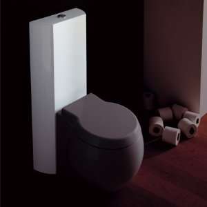   8107 White Round Floor Standing Ceramic Toilet 8107: Home Improvement