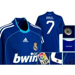  Real Madrid 08/09 Away Soccer Jersey RAUL M/L/XL Sports 