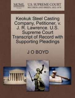   Pleadings by J O Boyd, Gale, U.S. Supreme Court Records  Paperback