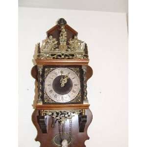  Warmink Wuba Dutch Wooden Figural Weight driven Wall Clock 