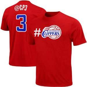   Los Angeles Clippers #3 Youth Twitter T Shirt   Red: Sports & Outdoors