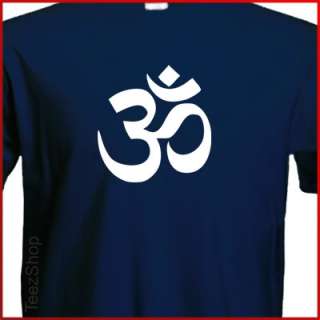 OM AUM Buddhist Zen YOGA Hindu INDIA Sanskrit T shirt  