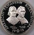   1974 American Revolution Bicentennial gold token Continental Congress
