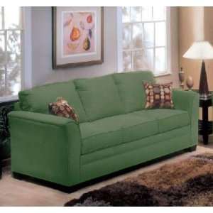  Sofa Couch with Flared Arms Design in Olive Color