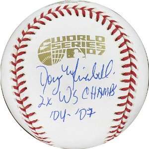  Doug Mirabelli MLB Baseball with 2x Champs Sports 