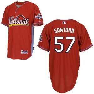 Johan Santana #57 New York Mets Replica NL All Star BP Jersey Size 54 
