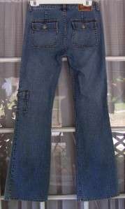 YMI Low Rise Flare Leg Stretch Denim Blue Jeans Size 2  