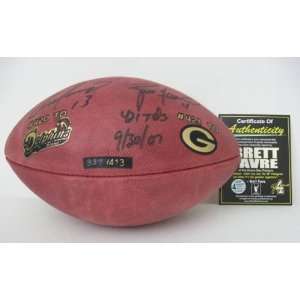   Favre Autographed Football   421st Touchdown Pass: Everything Else
