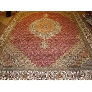    6x9 Hand Knotted Tabriz Mahi Persian Rug   98x68