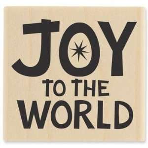  Joy to the World with Star   Rubber Stamp Arts, Crafts 